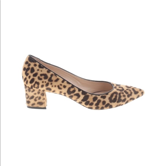 M. Gemi Block Heel Leopard‎ Pumps - Picture 1 of 15